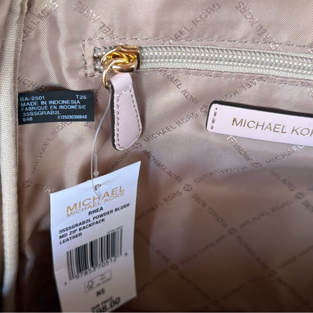 Michael Kors Rhea MediumPink Backpack - Picture 9 of 10